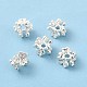 Rack Plating Brass Micro Pave Clear Cubic Zirconia Clover Beads(KK-D075-04S)-2