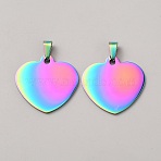 Heart/Flat Round/Teardrop Alloy Pendants, Heart, 32.5x34.5x1.5mm, Hole: 8x5mm(FIND-WH0139-321A-RC)