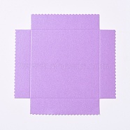 Paper Bottom Holder, for Square Shape Transparent Clear PVC Gift Boxes, Violet, 12.9x12.9x0.02cm(AJEW-WH0104-80B-01)