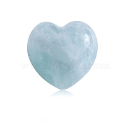 Natural Fluorite Healing Stones, Heart Love Stones, Pocket Palm Stones for Reiki Ealancing, Heart, 15x15x10mm(PW-WG39375-06)
