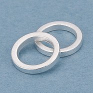 Brass Linking Rings, Long-Lasting Plated, Round Ring, 925 Sterling Silver Plated, 7x1mm, Inner Diameter: 5mm(KK-Y003-03B-S)