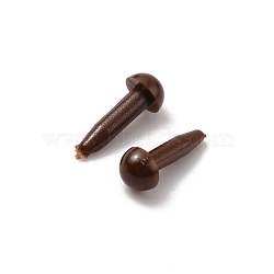 Craft Resin Doll Eyes, Stuffed Toy Eyes, Safety Eyes, Half Round, Coconut Brown, 7.5x3mm(FIND-WH0117-15A-03)