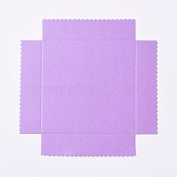 Paper Bottom Holder, for Square Shape Transparent Clear PVC Gift Boxes, Violet, 12.9x12.9x0.02cm(AJEW-WH0104-80B-01)