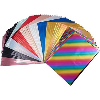 A4 Hot Foil Stamping Paper, Mixed Color, 29x18.5cm, 10 colors, 6sheets/color, 60sheets/set