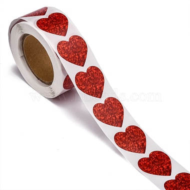Heart Shaped Stickers Roll(X-DIY-K027-A05)-2