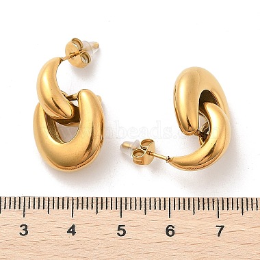 304 de acero inoxidable aretes(EJEW-M073-04G-02)-3