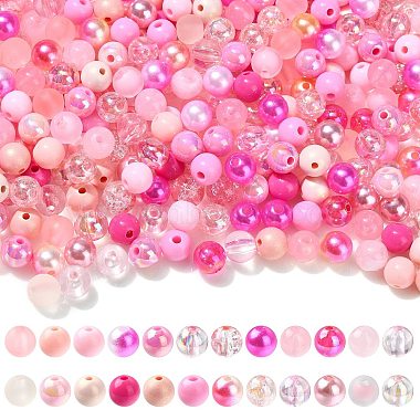 DIY Pink Series Necklace & Bracelet Making Kits(DIY-CJ0001-76)-3