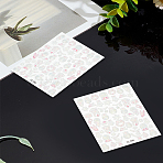 Christmas Nail Art Stickers, Self Adhesive, for Nail Tips Decals Decorations, Pink, 9.3x7.2x0.01cm, pattern: 5~13x6~11mm(MRMJ-WH0201-003)