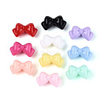 Opaque Acrylic Beads, Bowknot, Mixed Color, 24~24.5x13.5x11mm, Hole: 2.5mm, about 304pcs/500g(SACR-T018-26M)