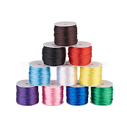 Nylon Thread, for Jewelry Making, Mixed Color, 2.5mm, about 10m/roll, 10colors, 1roll/color, 10roll/set(NWIR-PH0001-10A)