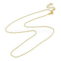 Rack Plating Brass Ball Chain Necklaces, Long-Lasting Plated, Lead Free & Cadmium Free, Golden, 17.52 inch(44.5cm)(NJEW-K256-02G)