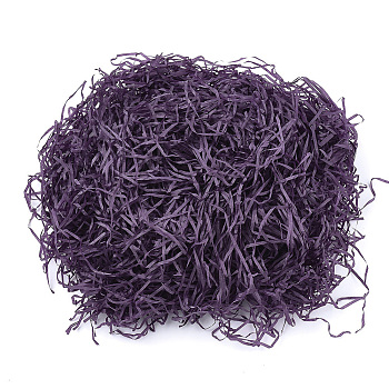 Decorative Raffia Tissue Scraps Paper Packing Material, For Gift Filler, Purple, 2~4mm