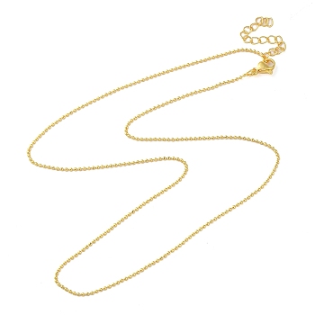 Rack Plating Brass Ball Chain Necklaces, Long-Lasting Plated, Lead Free & Cadmium Free, Golden, 17.52 inch(44.5cm)