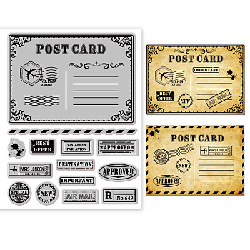 Rubber Clear Stamps, for Card Making Decoration DIY Scrapbooking, Others, 22x18x0.8cm