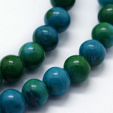 Perles synthétiques chrysocolla brins(G-I199-34-8mm)-3