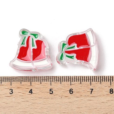 Christmas Decorations Theme Opaque Acrylic Bead with Enamel(OACR-Z021-01H)-3