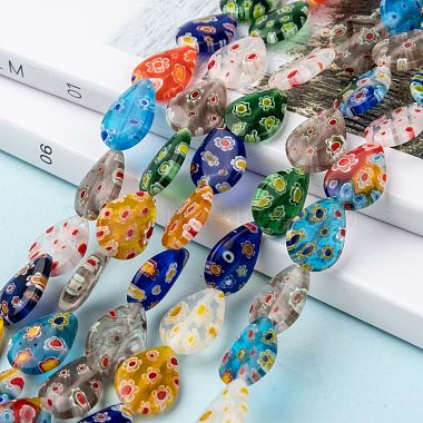 Handmade Millefiori Glass Beads Strands(LK-R004-08)-5