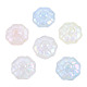 Rainbow Iridescent Plating Acrylic Beads(OACR-N010-071)-2