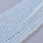 Opalite Beads Strands, Faceted Round, 8mm, Hole: 1mm, about 48pcs/strand, 15 inch(GSF8mmC081)