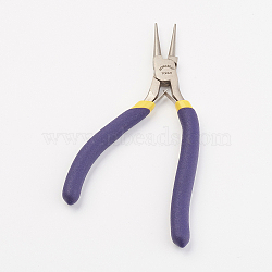 Jewelry Pliers, Iron Round Nose Pliers, 145x73x10mm(PT-WH0001-05)
