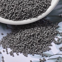 MIYUKI Delica Beads, Cylinder, Japanese Seed Beads, 11/0, (DB2367) Duracoat Opaque Dyed Seal Gray, 1.3x1.6mm, Hole: 0.8mm, about 10000pcs/bag, 50g/bag(SEED-X0054-DB2367)