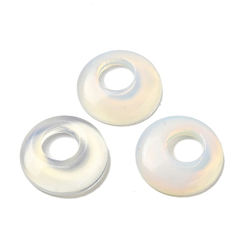 Opalite Pendants, Donut/Pi Disc Charms, 27.5~28x4.5~5.5mm