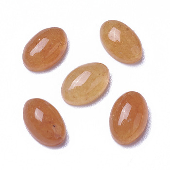 Natural Red Aventurine Cabochons, Oval, 6x4x2~3mm