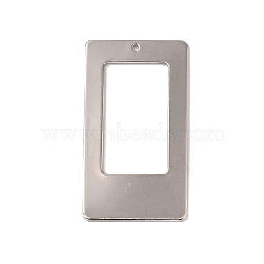 Real Platinum Plated Rectangle Brass Pendants