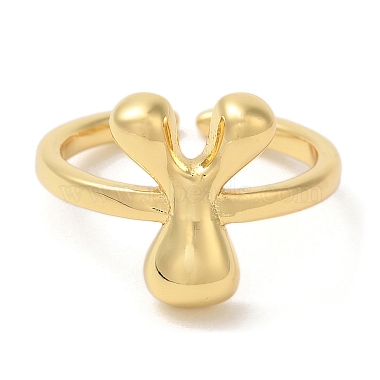 Brass Open Cuff Rings(RJEW-U008-06Y-G)-2