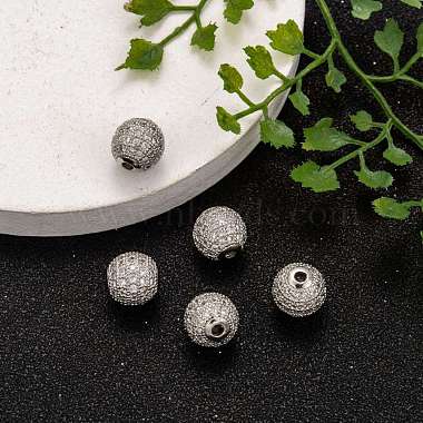 Perles de zircone cubique(ZIRC-C017-10mm-P)-6