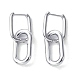 Non-Tarnish Ion Plating(IP) 304 Stainless Steel Hoop Earrings for Women(EJEW-D111-03P)-1