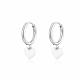 Boucles d'oreilles créoles en acier inoxydable anti-ternissement en forme de cœur pour femmes(VW3675-2)-1