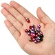 Perles en verre nacré rondes style mixte(HY-X0001-B-1)-3
