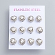 304 Stainless Steel Stud Earrings(EJEW-F246-02P)-1