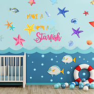 PVC Wall Stickers, Wall Decoration, Starfish, 390x980mm, 2 sheets/set(DIY-WH0228-982)