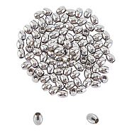 304 Stainless Steel Spacer Beads, Barrel, Stainless Steel Color, 5x4mm, Hole: 1.8mm, 100pcs/box(STAS-UN0007-14P)