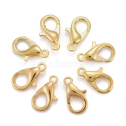 Zinc Alloy Lobster Claw Clasps, Parrot Trigger Clasps, Cadmium Free & Nickel Free & Lead Free, Golden, 14x8mm, Hole: 1.8mm(X-E105-G-NF)