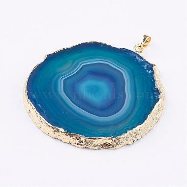 Natural Agate Big Pendants(G-P305-E05-G)-2