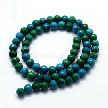 Synthetic Chrysocolla Beads Strands(G-I199-34-4mm)-2