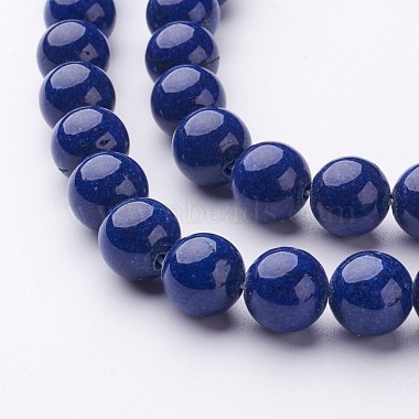 Natural Mashan Jade Round Beads Strands(G-D263-10mm-XS09)-2