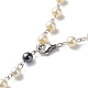 Synthetic Hematite & Glass Rosary Bead Necklaces for Women(NJEW-JN03992)-5