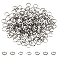 202 Stainless Steel Beads, Rondelle, Stainless Steel Color, 7x3mm, Hole: 4.5mm, 200pcs/box(STAS-NB0001-64B)