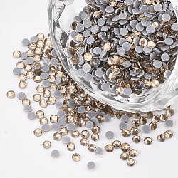 Hotfix Rhinestone, Glass Rhinestone Flat Back Cabochons, Half Round, Silk, SS6, 1.9~2x1mm, about 1440pcs/bag(RGLA-T149-SS6-12)