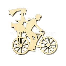 Wooden Mini Bicycle, Miniature Furniture, for Dollhouse Wall Decorations Photographic Props Accessories, Linen, 136x131.5x3.5mm(WOOD-P018-C01)