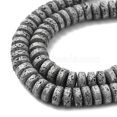 Electroplated Natural Lava Rock Beads Strands(G-Q1009-F01-01C)-3