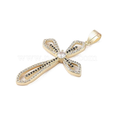 Real 18K Gold Plated Brass Micro Pave Cubic Zirconia Pendants(KK-A209-07C-G)-2