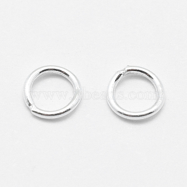 925 bagues rondes en argent sterling(STER-F032-08S-0.7x5)-2