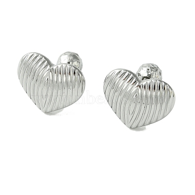 Heart 304 Stainless Steel Stud Earrings