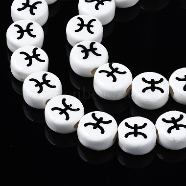 Handmade Porcelain Ceramic Beads Strands(PORC-S502-032D)-3