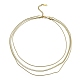 304 chaînes serpent en acier inoxydable 3 collier superposé pour femmes(NJEW-C028-01G)-2